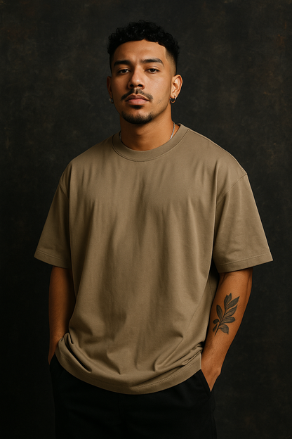 Playera 260 Gramos ¨KHAKI¨